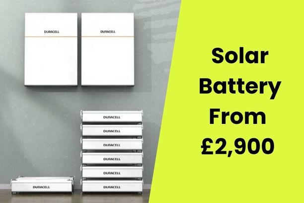 Image of solar battery starting at £3,000 
